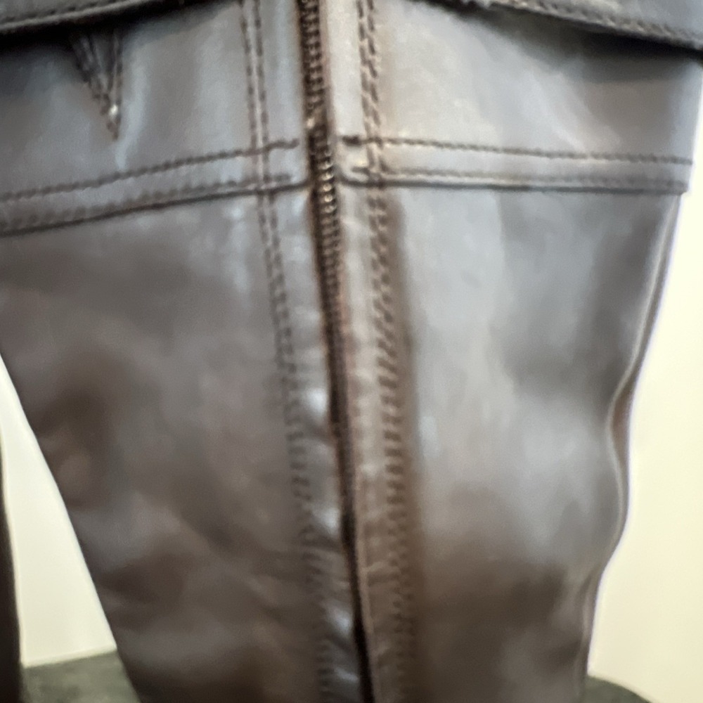 Lauren Ralph Lauren Simone Women's Brown Leather Knee-High Boots Size 8B. - Picture 13 of 16